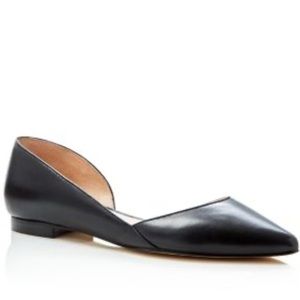 Marc Fisher black  Sunny pointed toe d’Orsay flats Sz 9 EUC